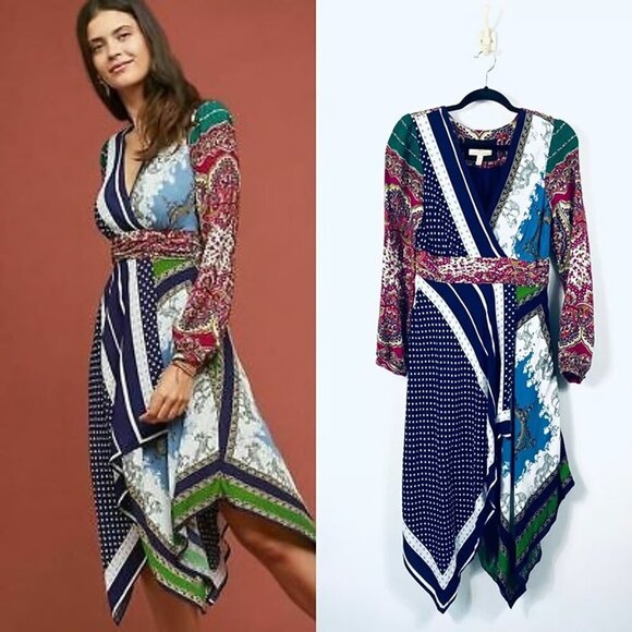 Anthropologie Moulinette Soeurs Asymmetrical Dress, Size 10 - Picture 1 of 4